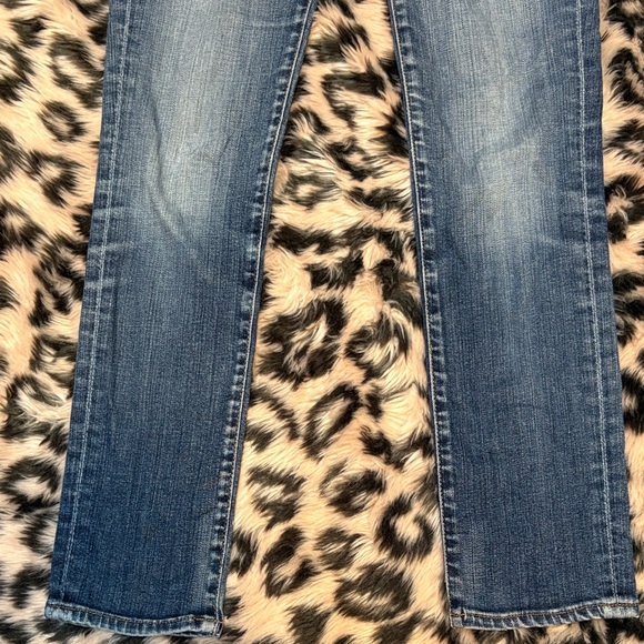 AG Adriano Goldschmied The Stevie Petite Slim Straight Classic Blue Jeans - Picture 4 of 5